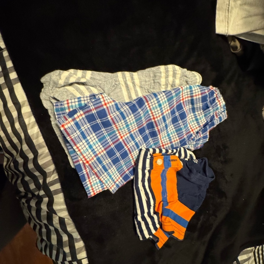 Boys Striped Bundle!  (2) Striped & Plaid Shirts + (1) Striped Polo. 24 Months. - Picture 3 of 8